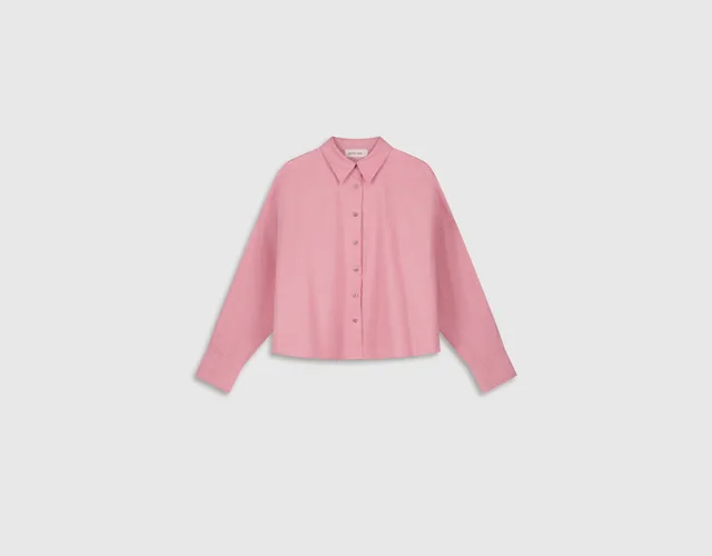Packshot piqué : chemise rose